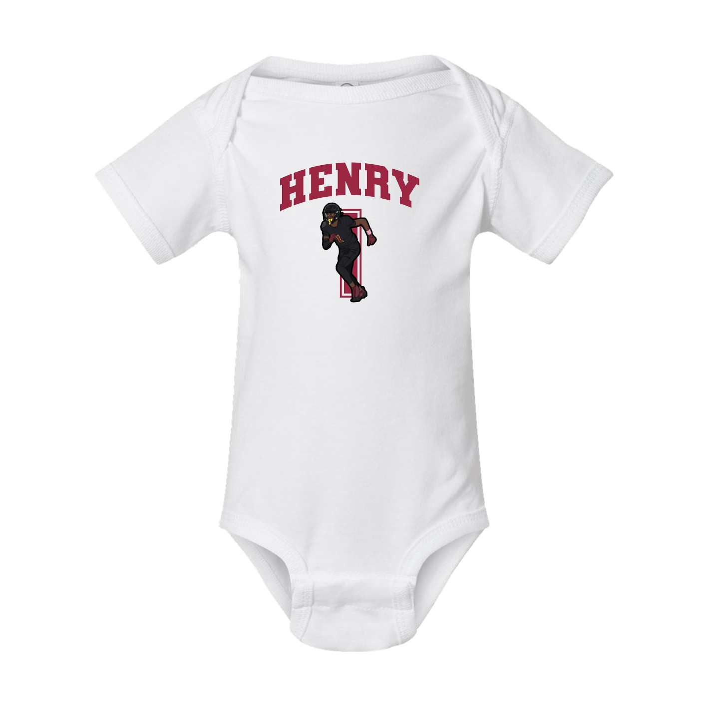Baby Onesie — Number in White