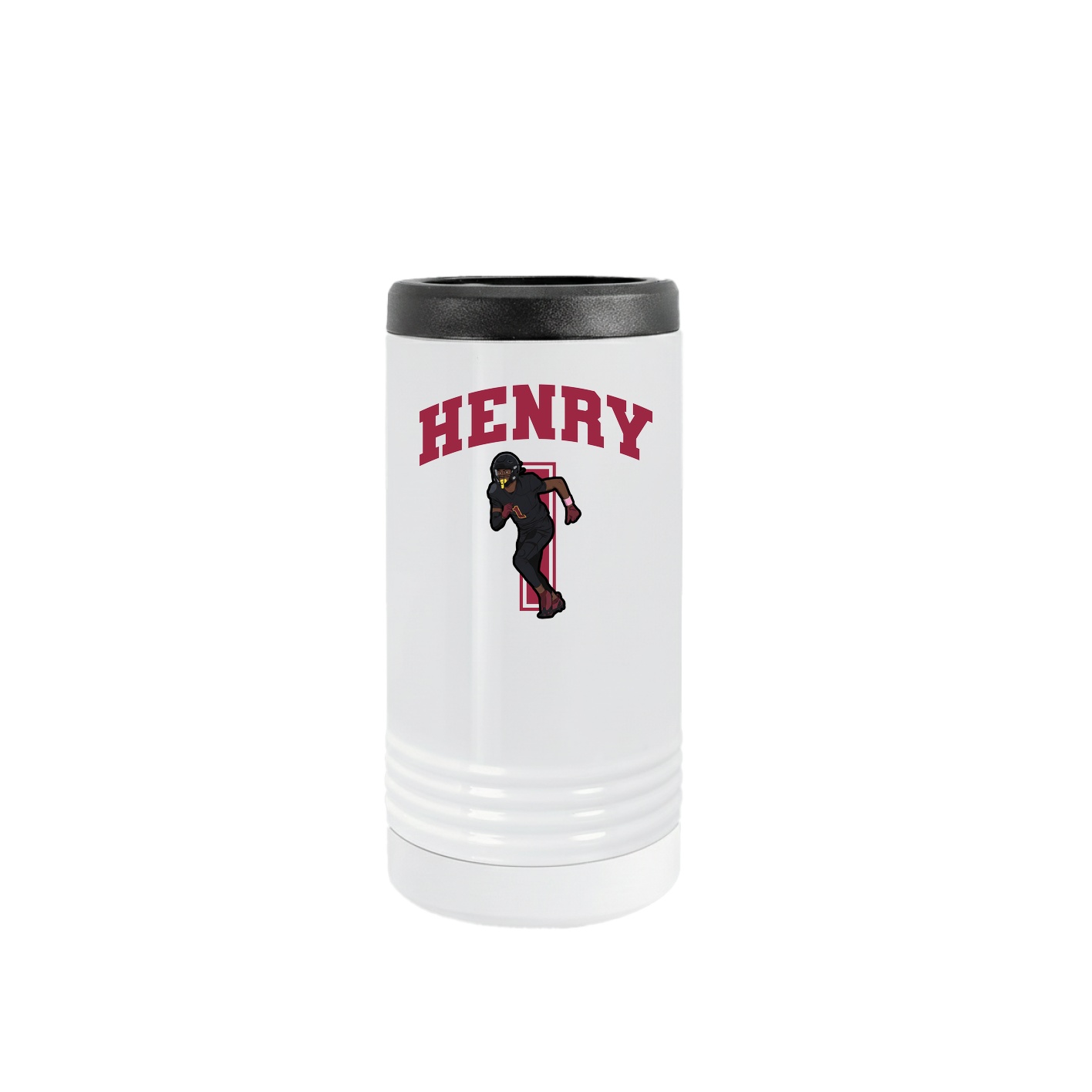 Slim Beverage Holder — Number in White