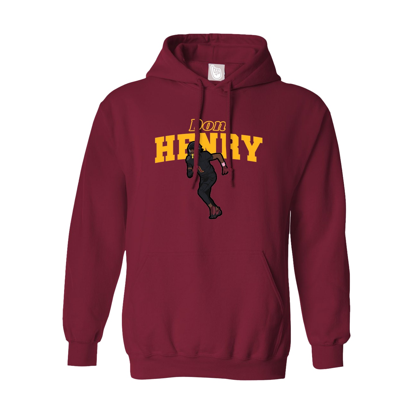 Hoodie — Name Arch in Cardinal