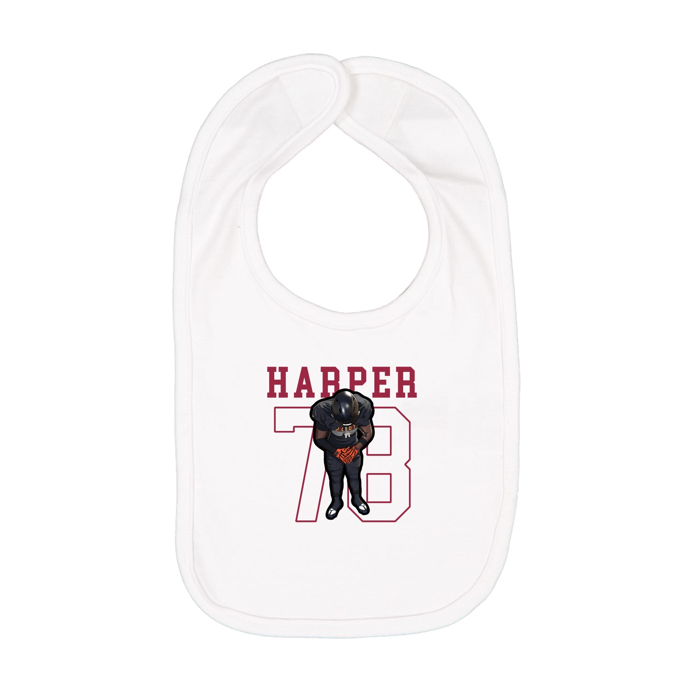 Infant Bib — Shirsey in White