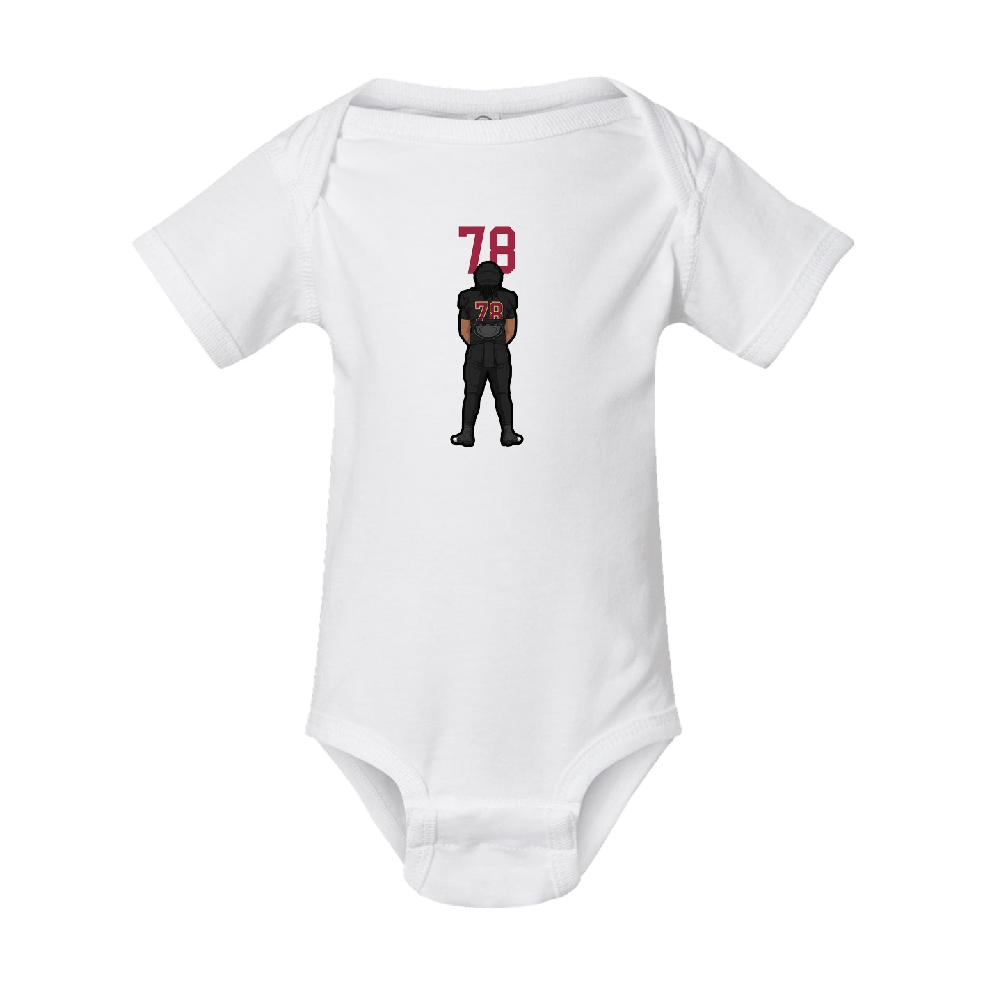 Baby Onesie — Number Top in White