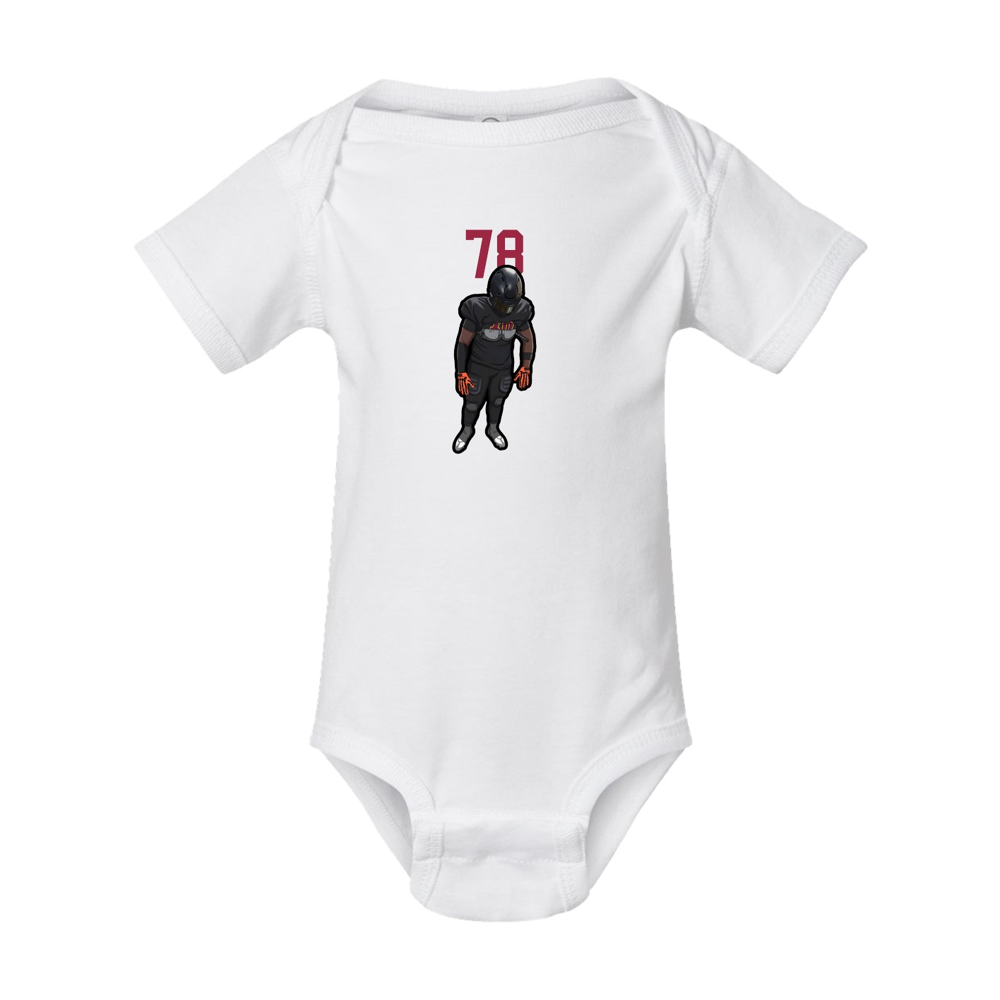 Baby Onesie — Number Top in White