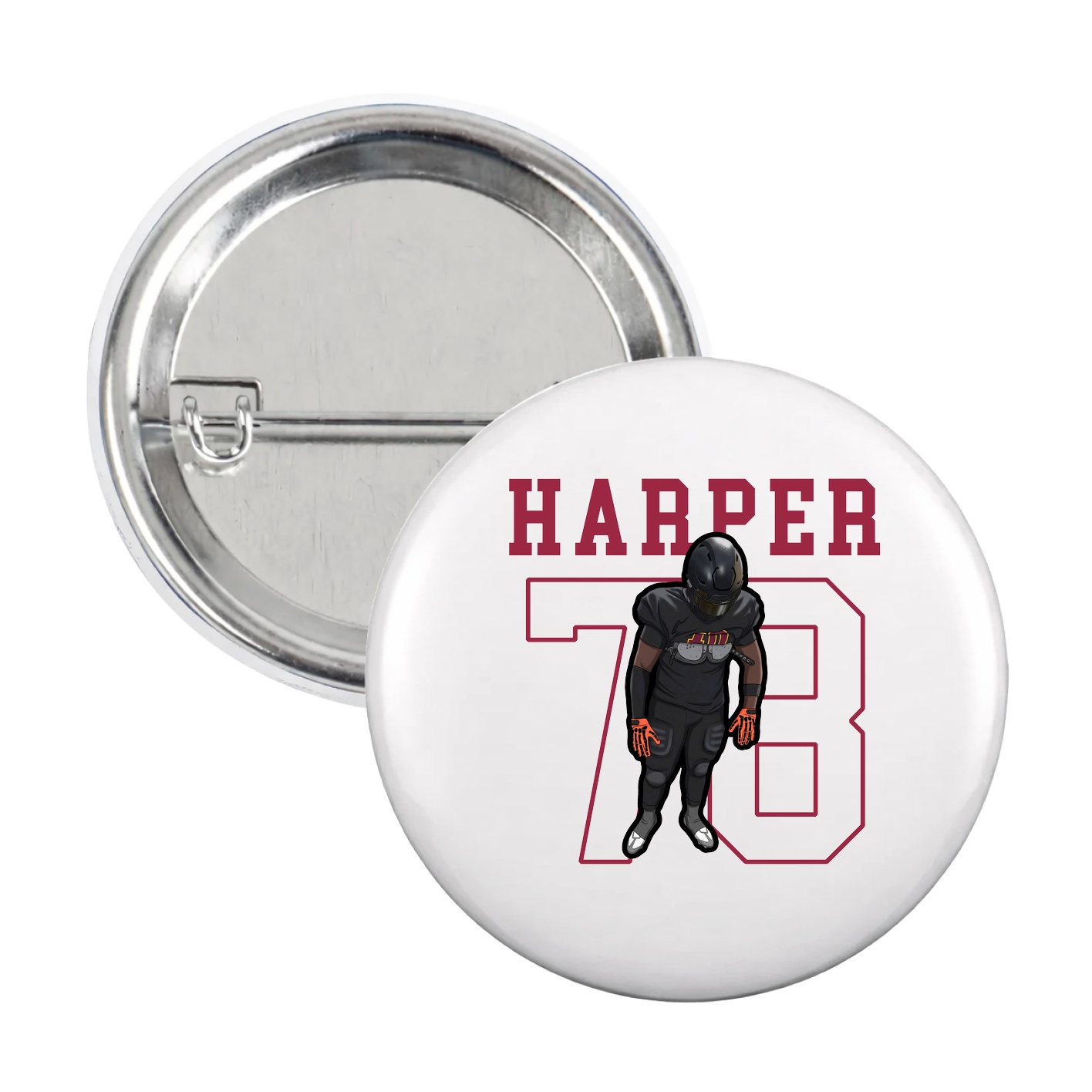 Game Day Button — Shirsey in White