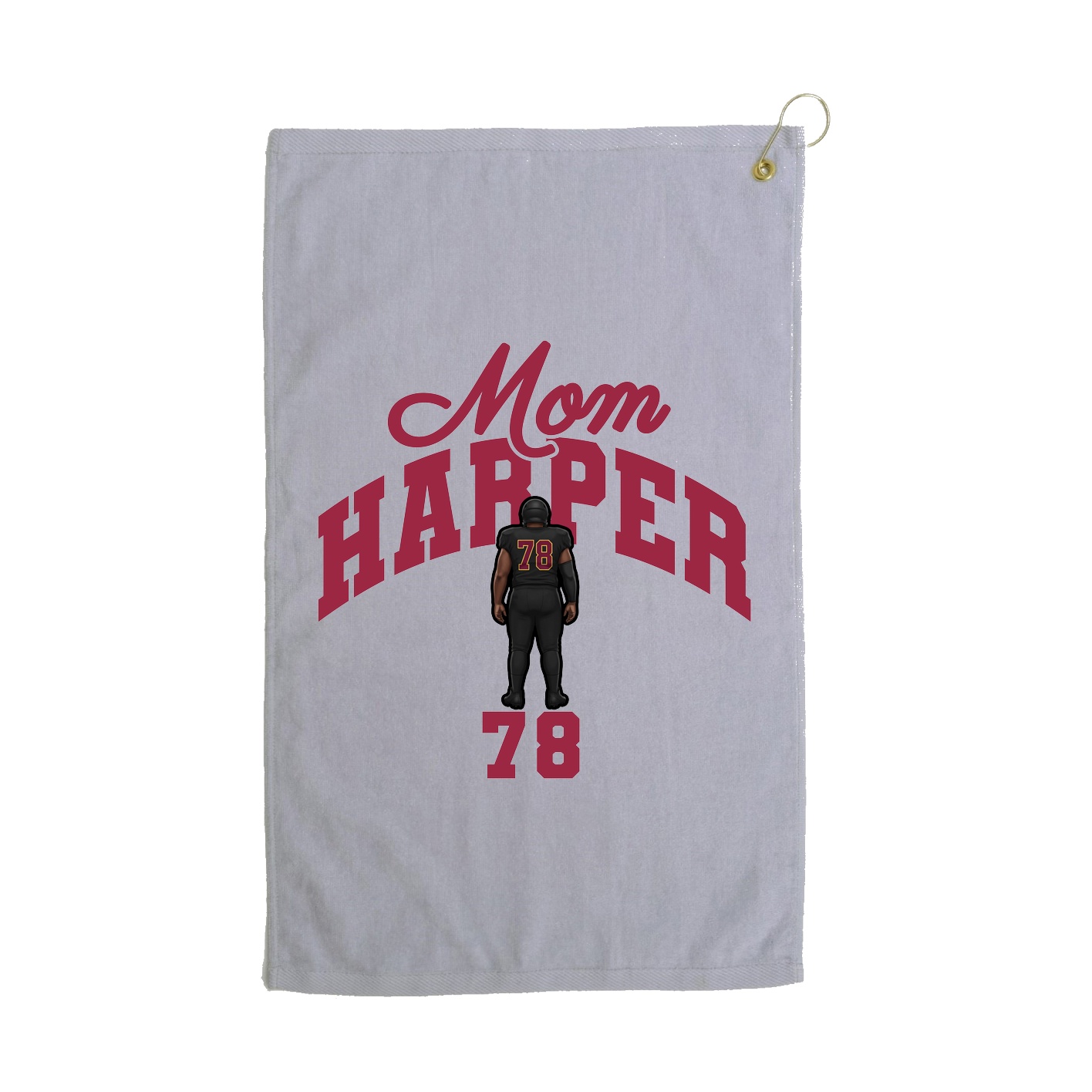 Golf Towel — Mothers Day Arch in Grey