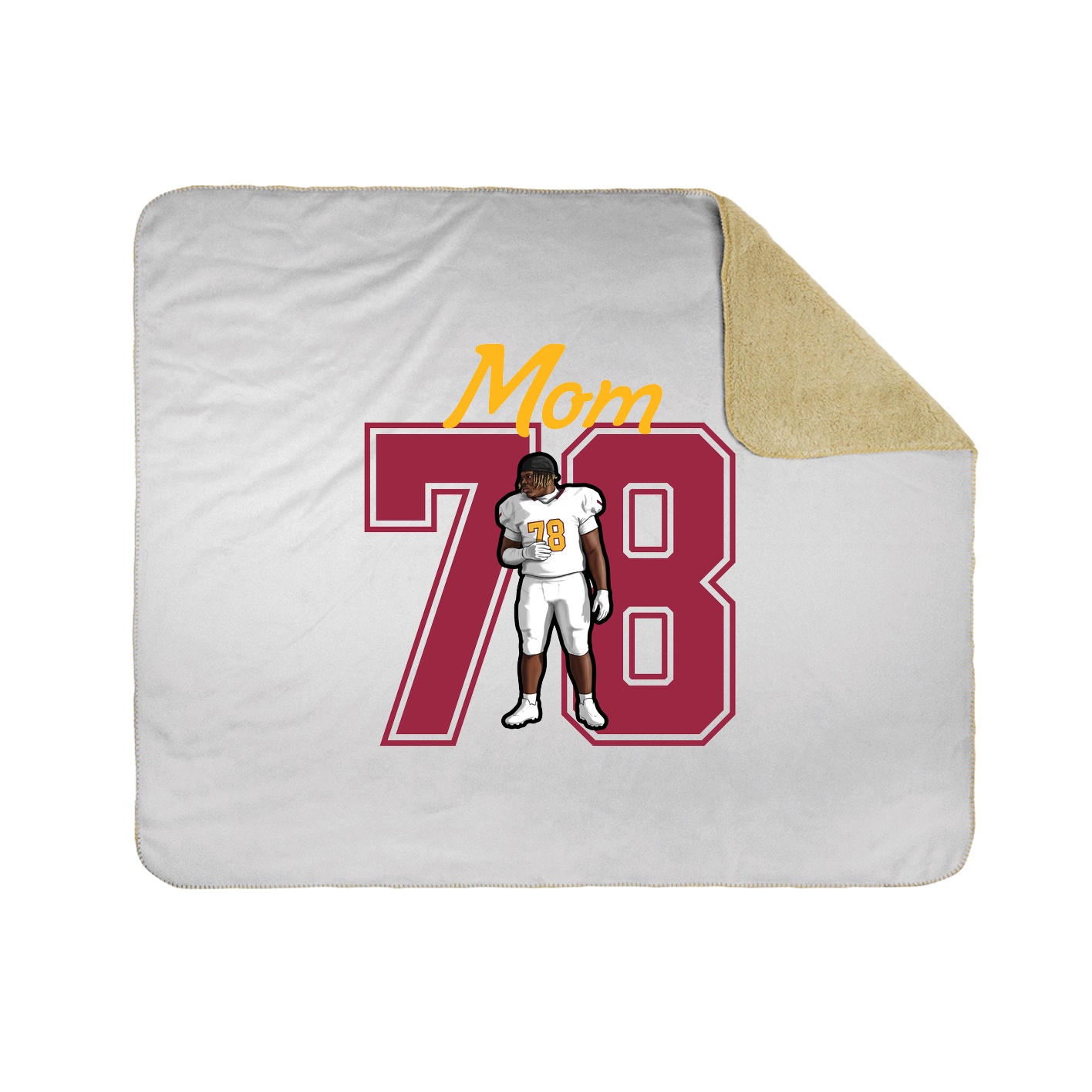 Throw Blanket — Mothers Day Shirsey in White