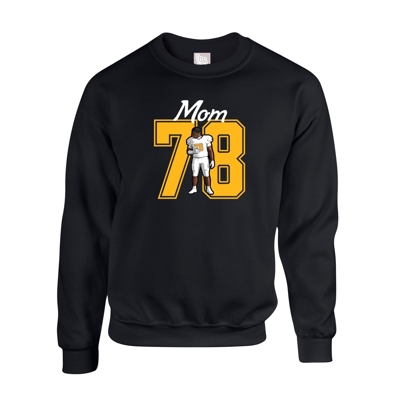 Fleece Crew — Mothers Day Shirsey in Black