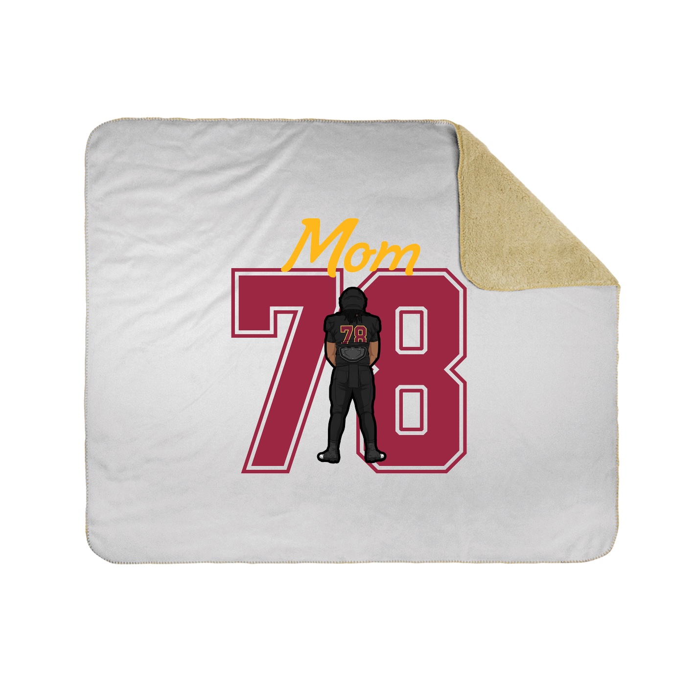 Throw Blanket — Mothers Day Shirsey in White