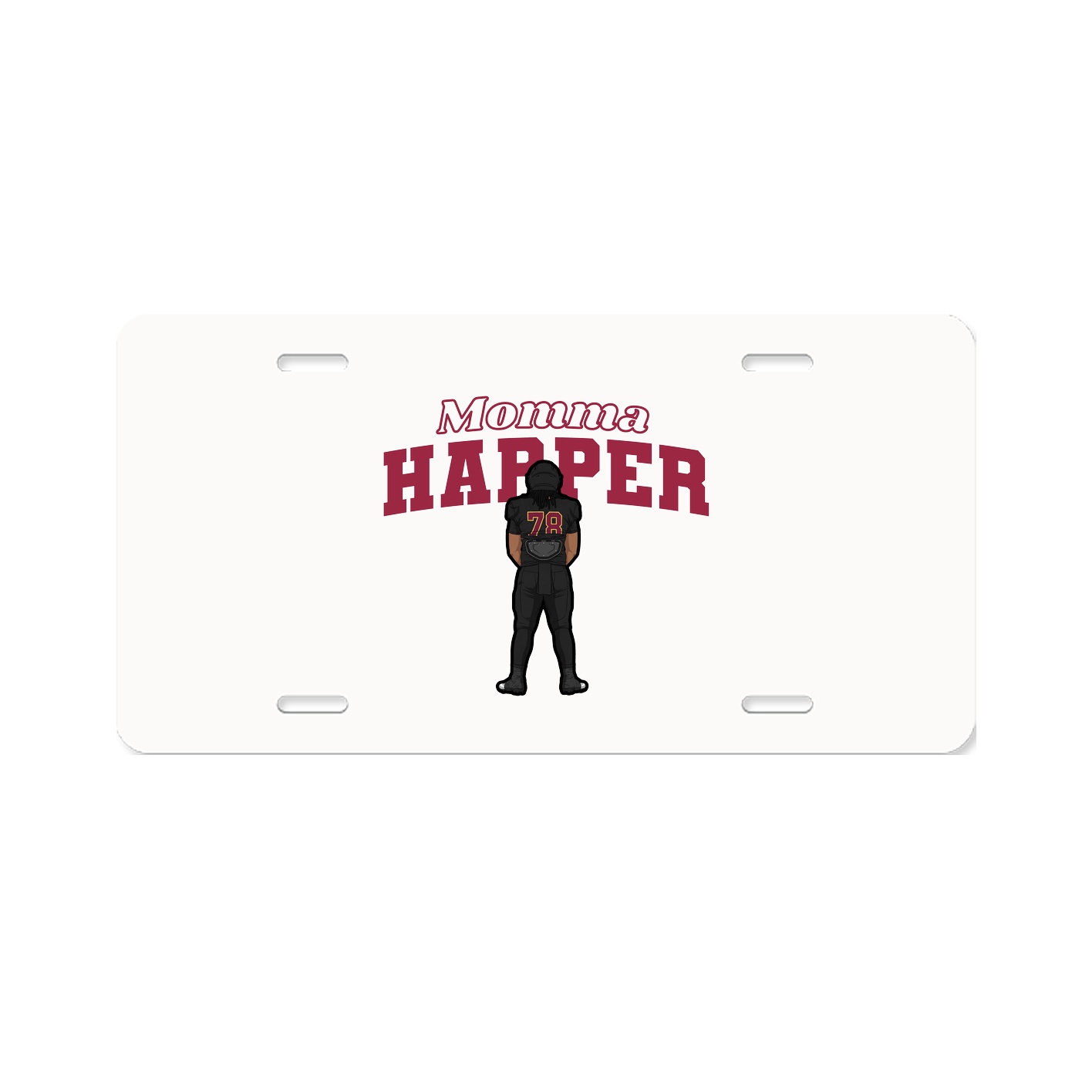License Plate — Mothers Day Block in Classic