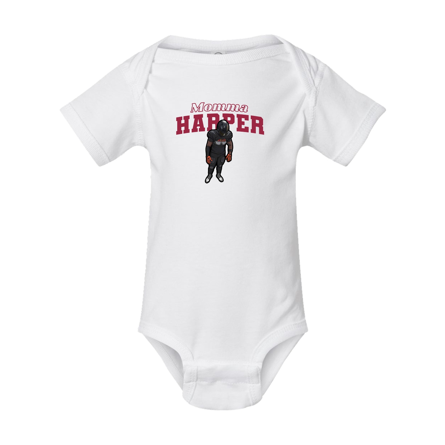 Baby Onesie — Mothers Day Block in White