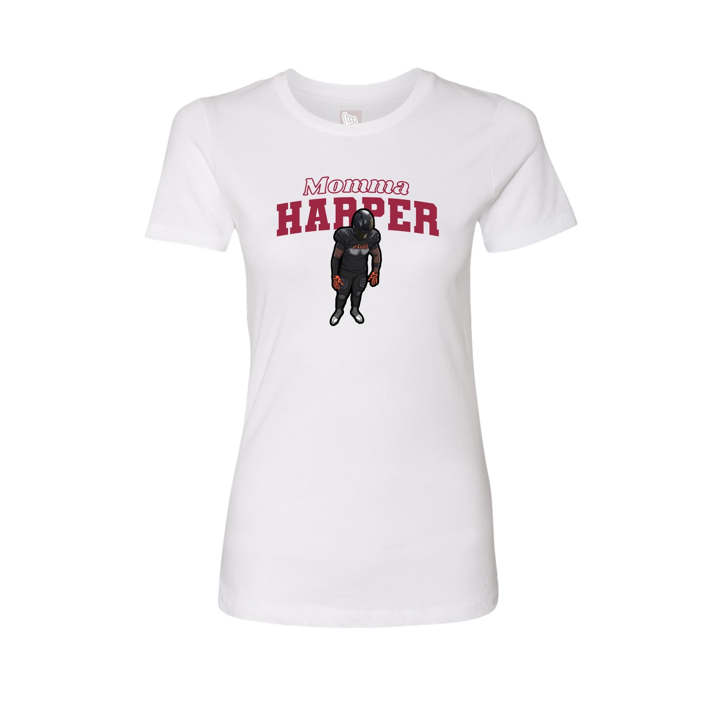 Womens Tee — Mothers Day Block in White
