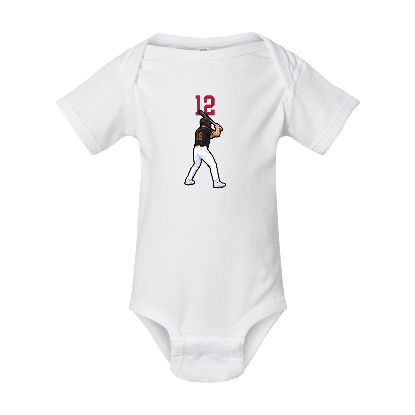 Baby Onesie — Number Top in White