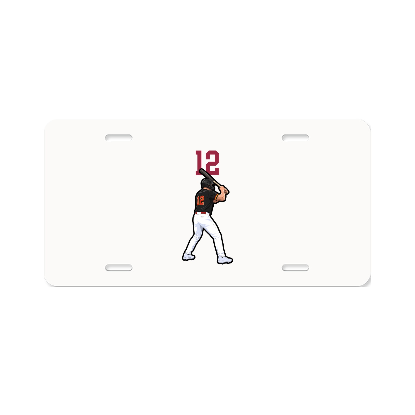 License Plate — Number Top in Classic