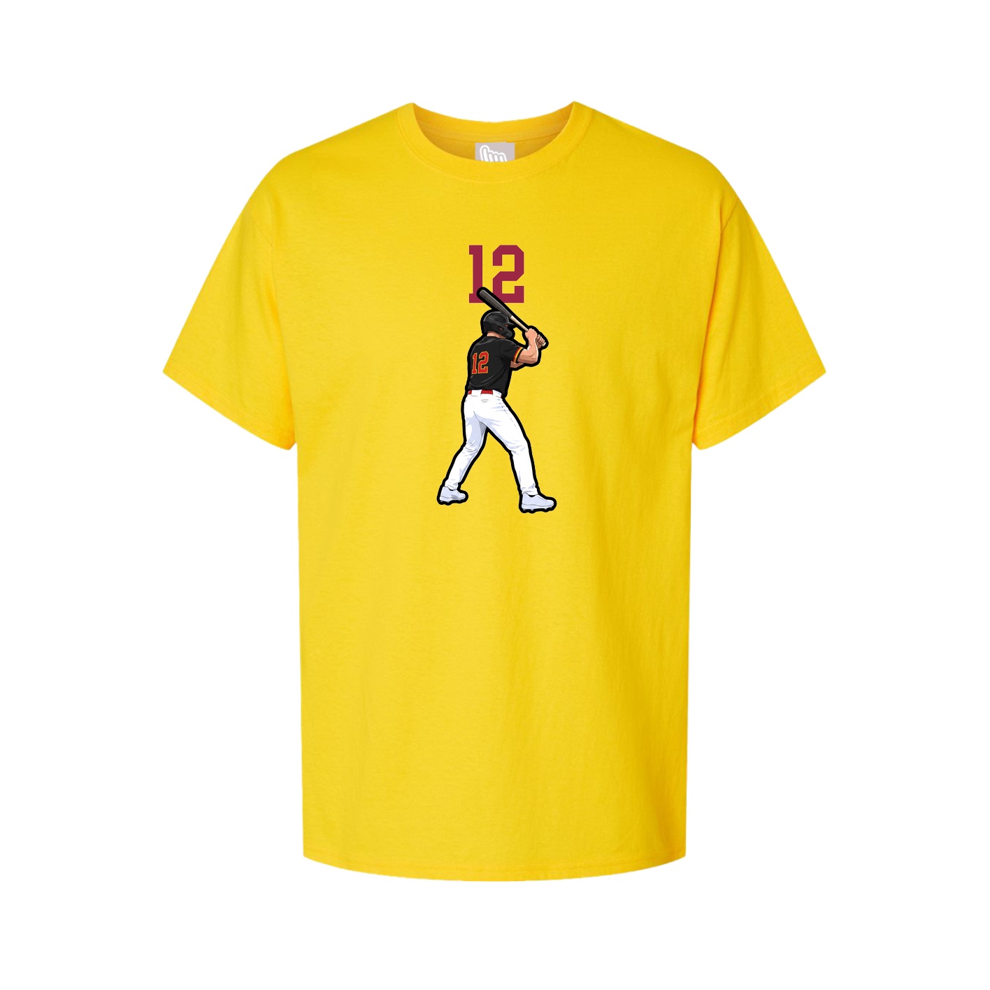 Youth Tee — Number Top in Gold