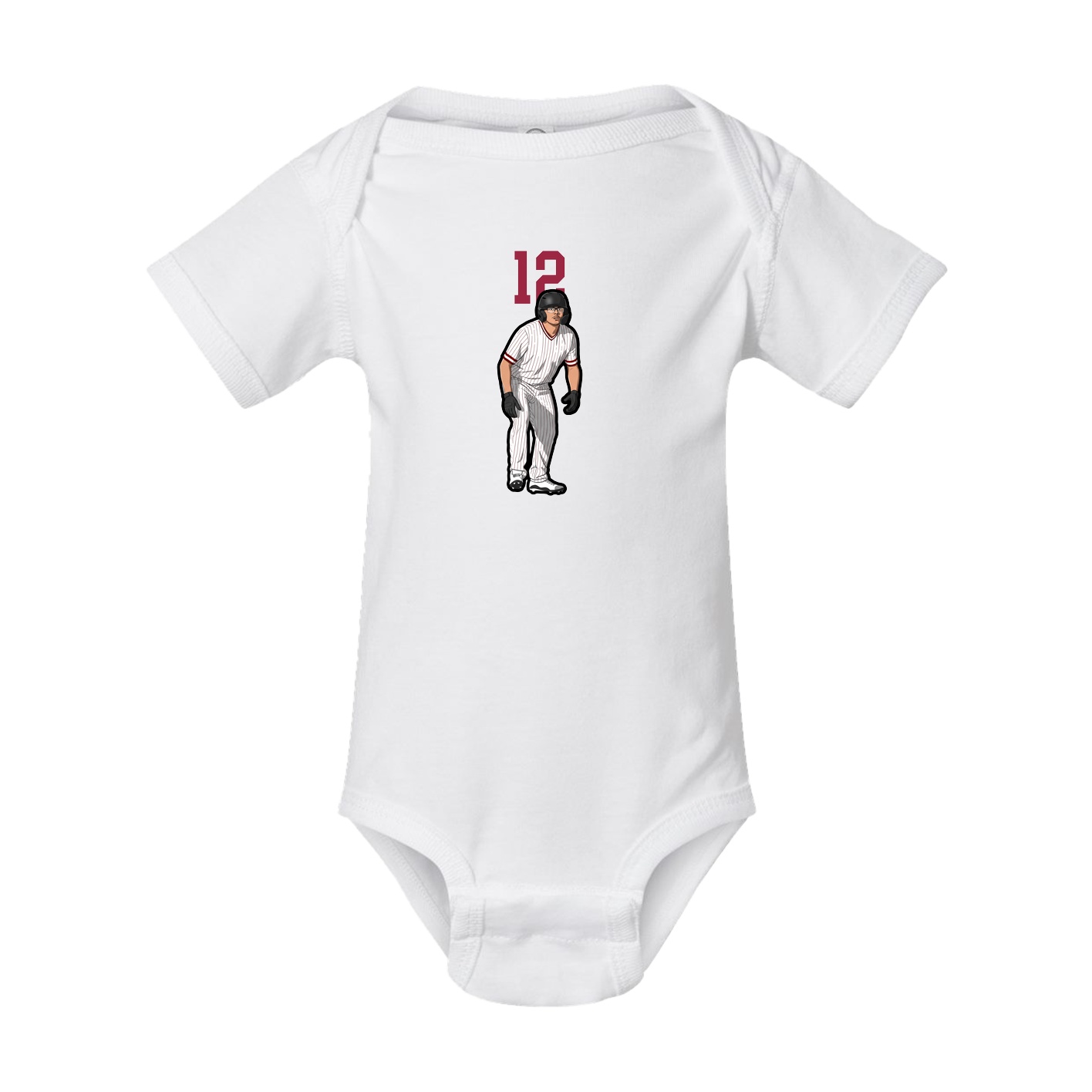 Baby Onesie — Number Top in White