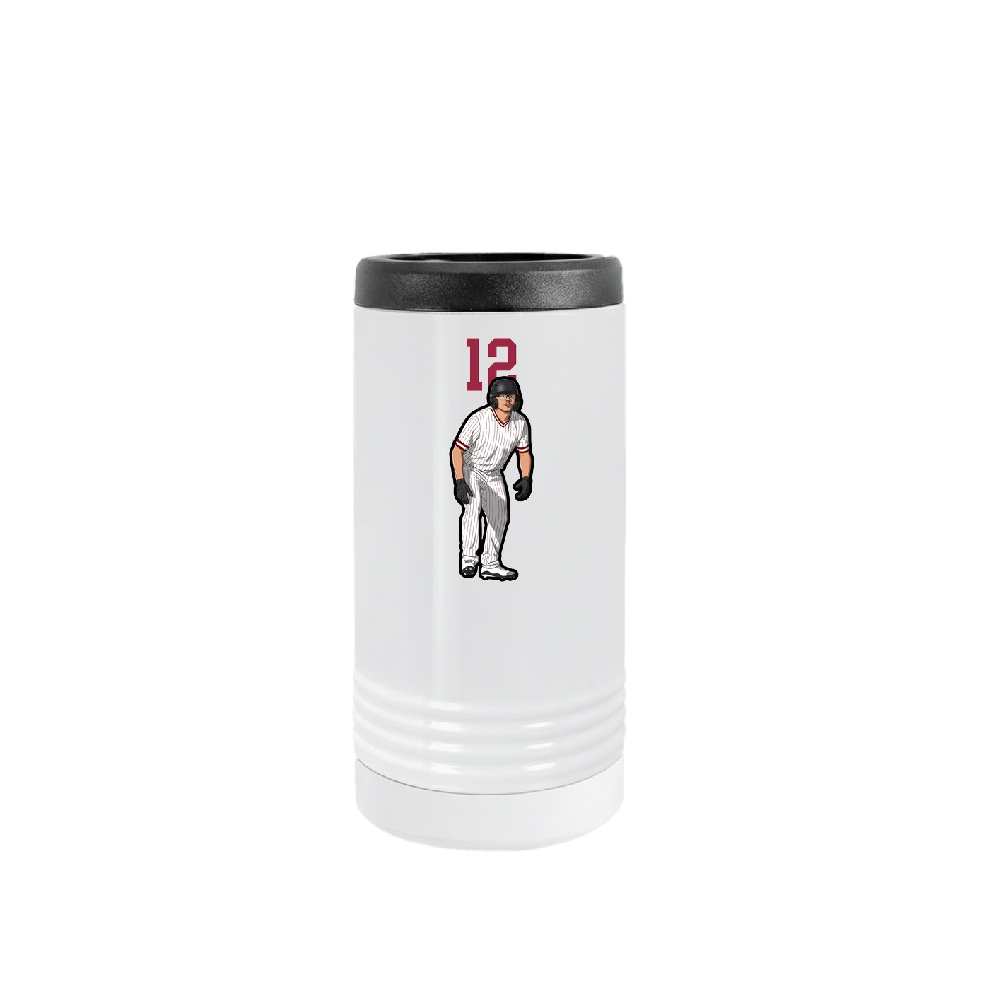Slim Beverage Holder — Number Top in White