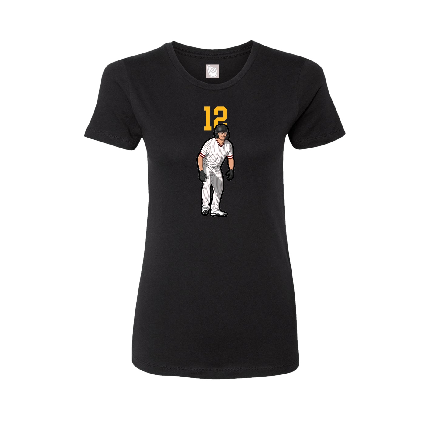 Womens Tee — Number Top in Black
