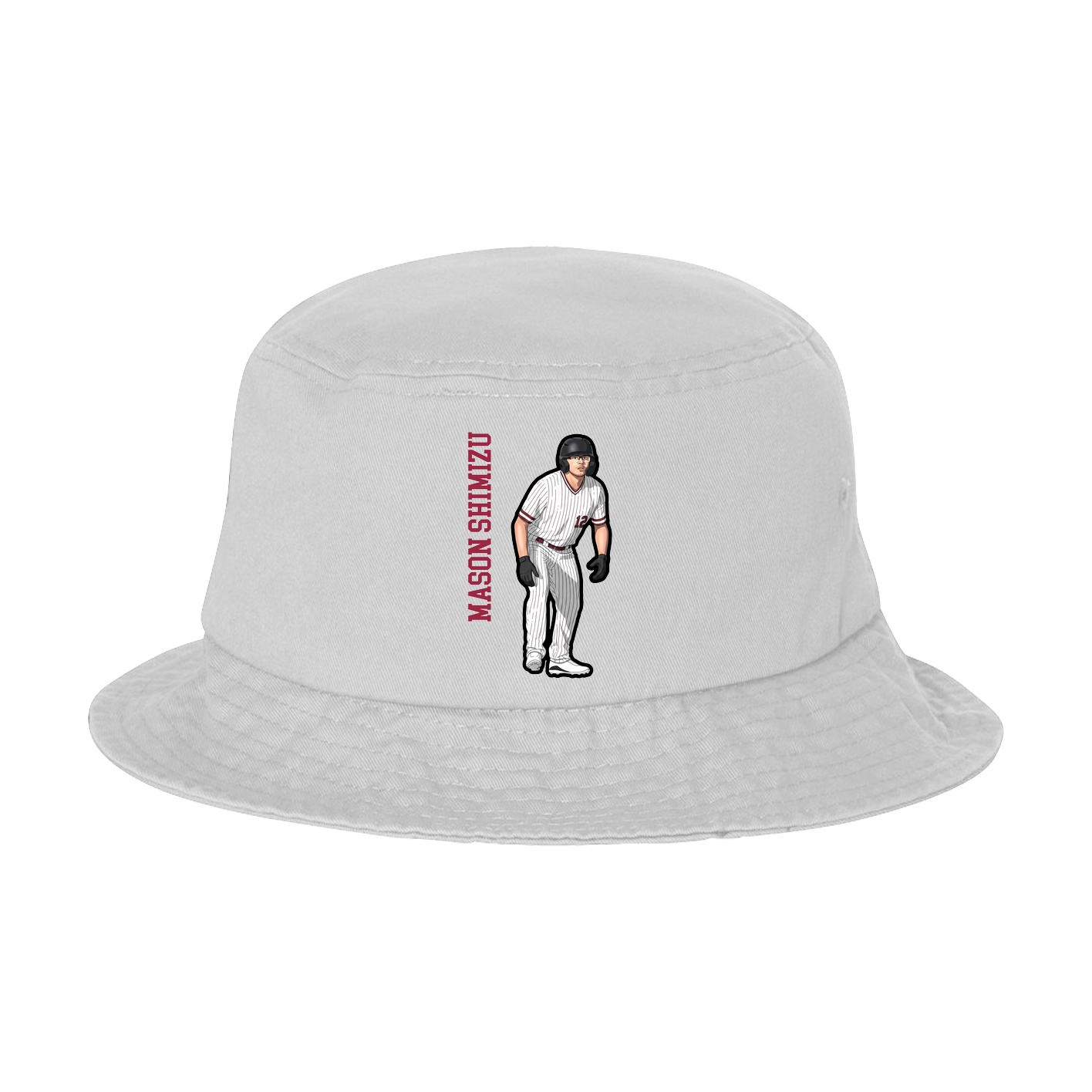 Bucket Cap — Name Vertical in White
