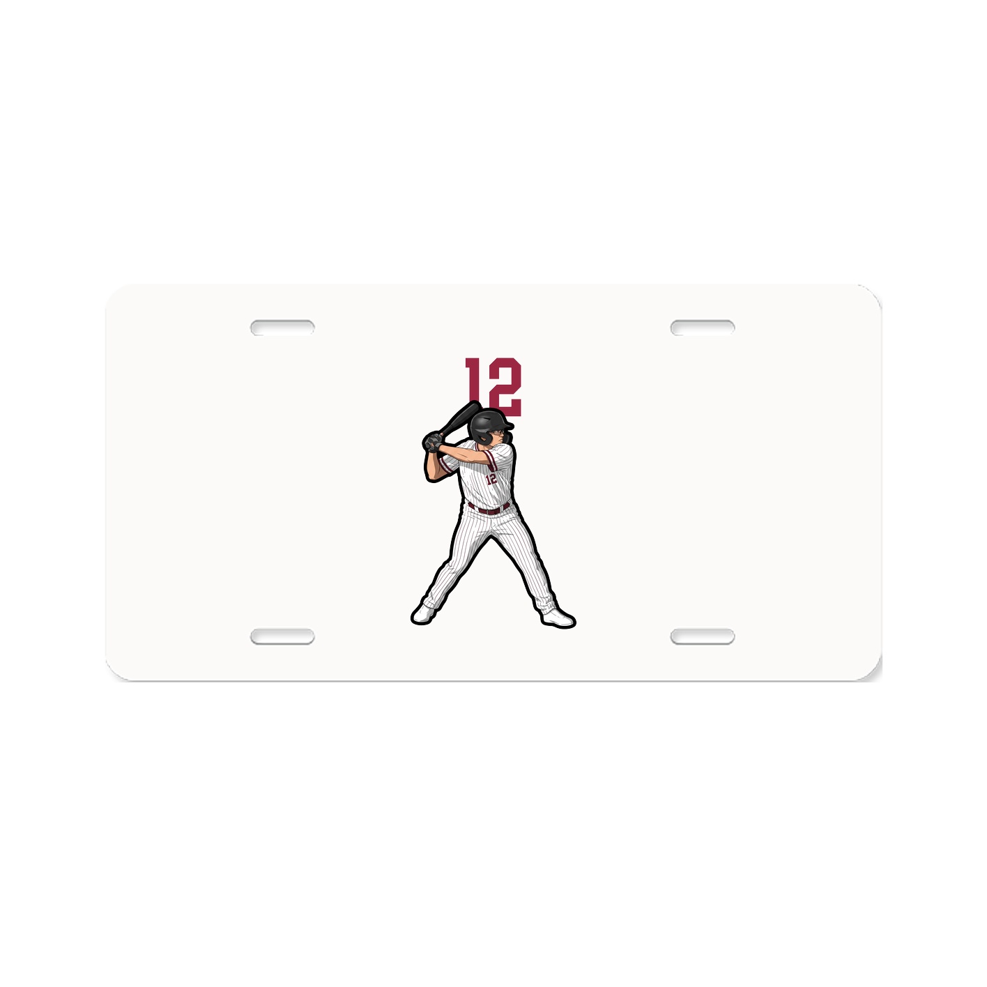 License Plate — Number Top in Classic