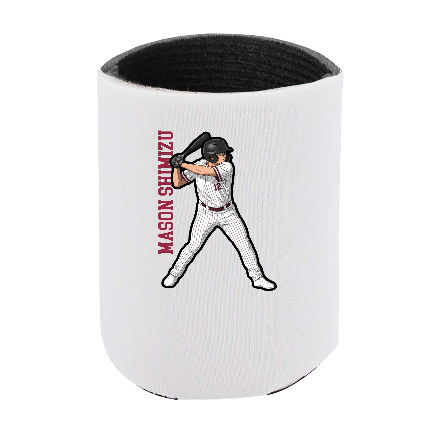 Can Holder — Name Vertical in White