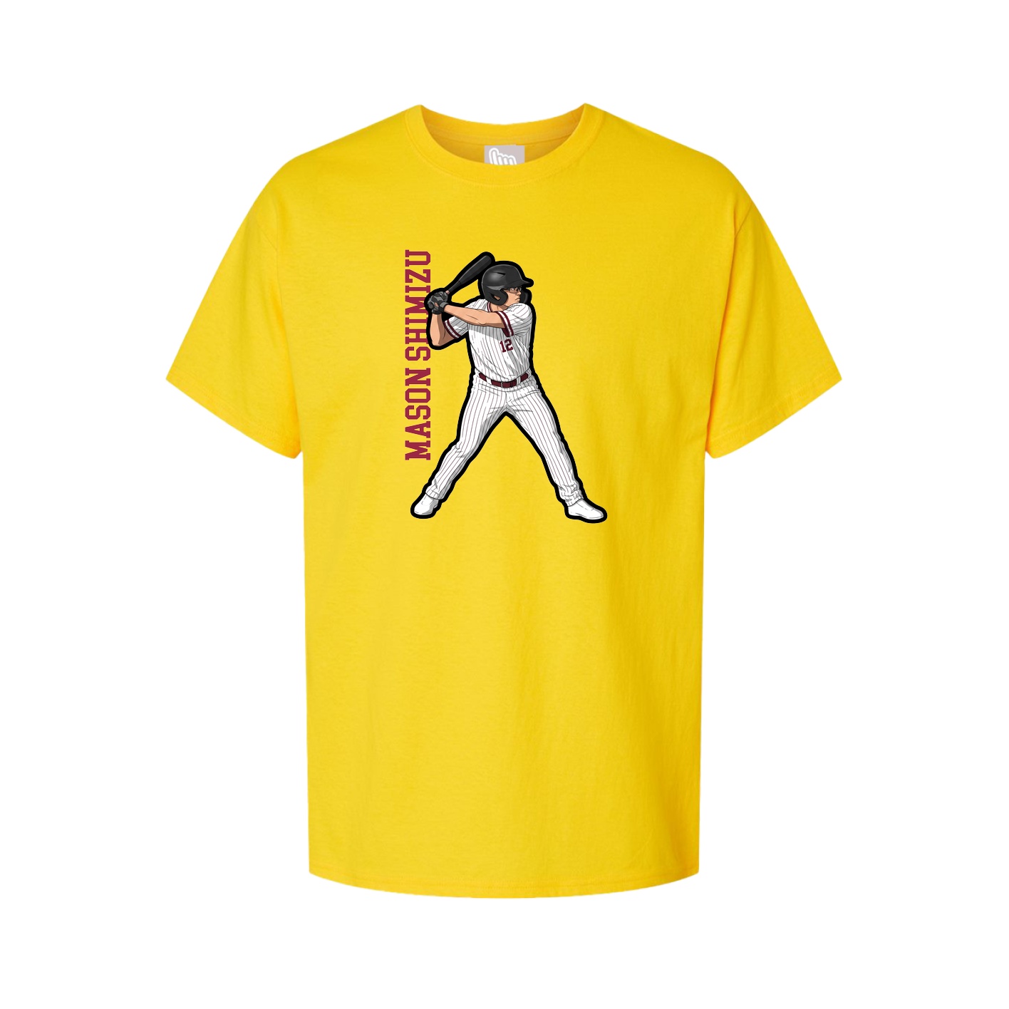 Tee — Name Vertical in Gold