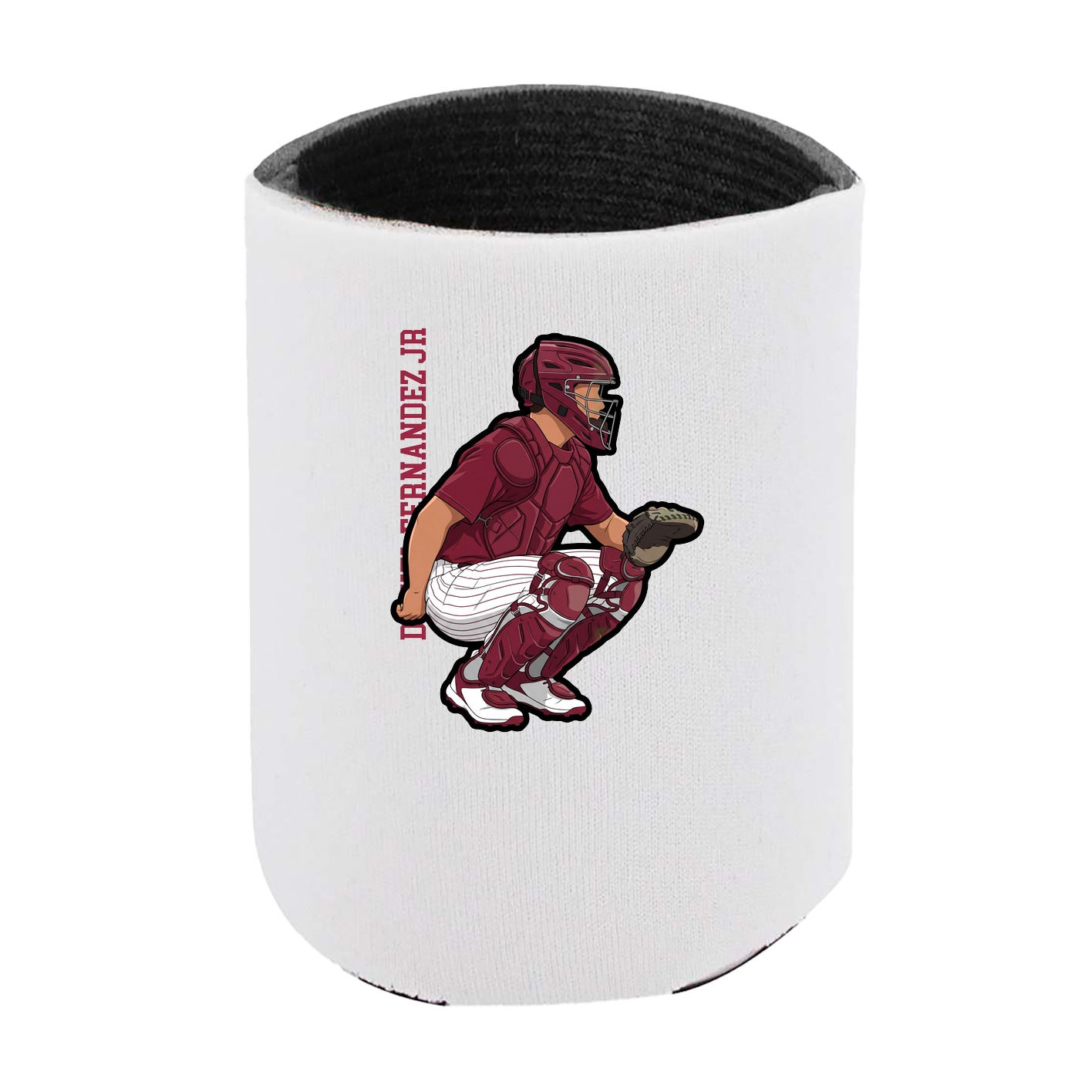 Can Holder — Name Vertical in White