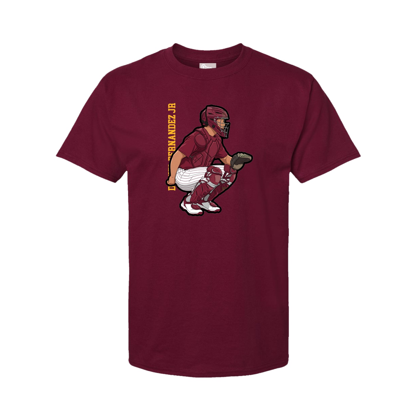 Tee — Name Vertical in Cardinal