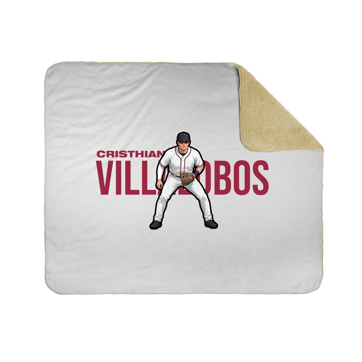Throw Blanket — Player Name in White
