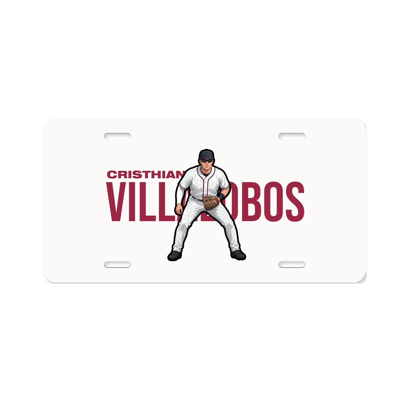 License Plate — Player Name in Classic