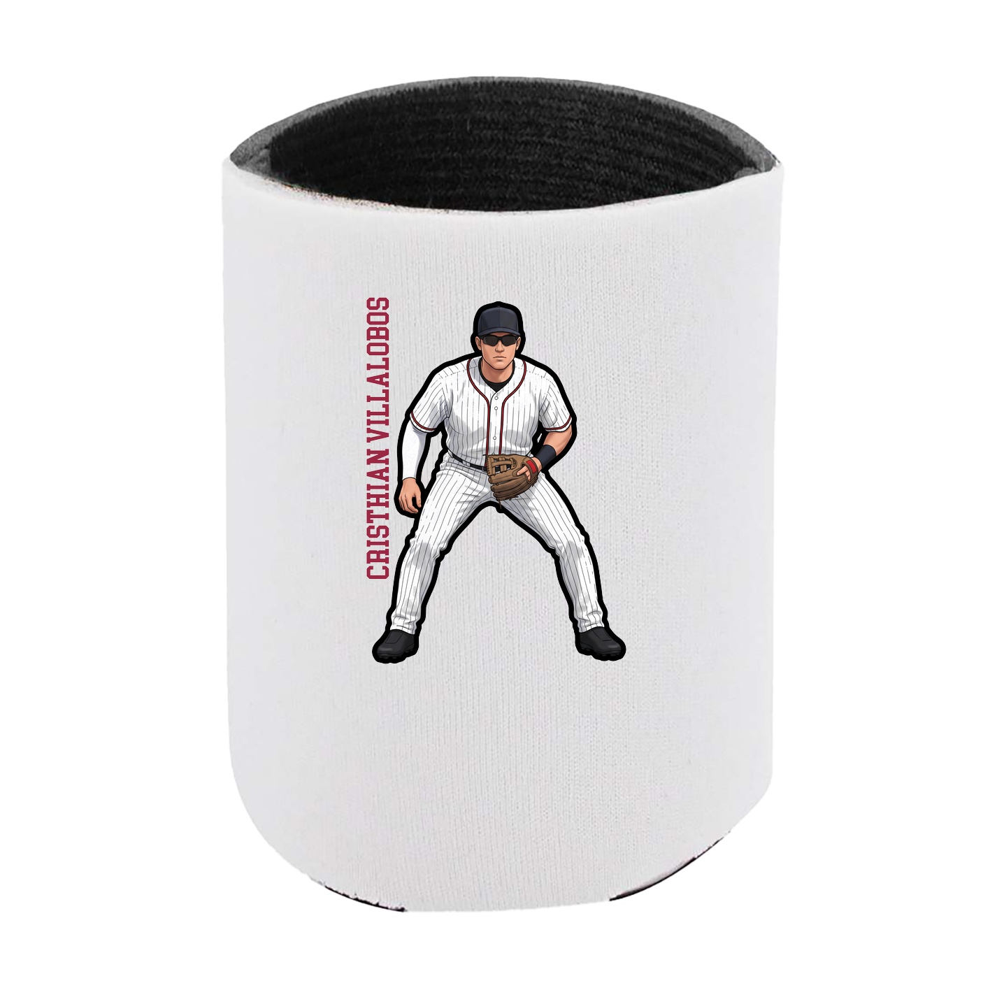 Can Holder — Name Vertical in White