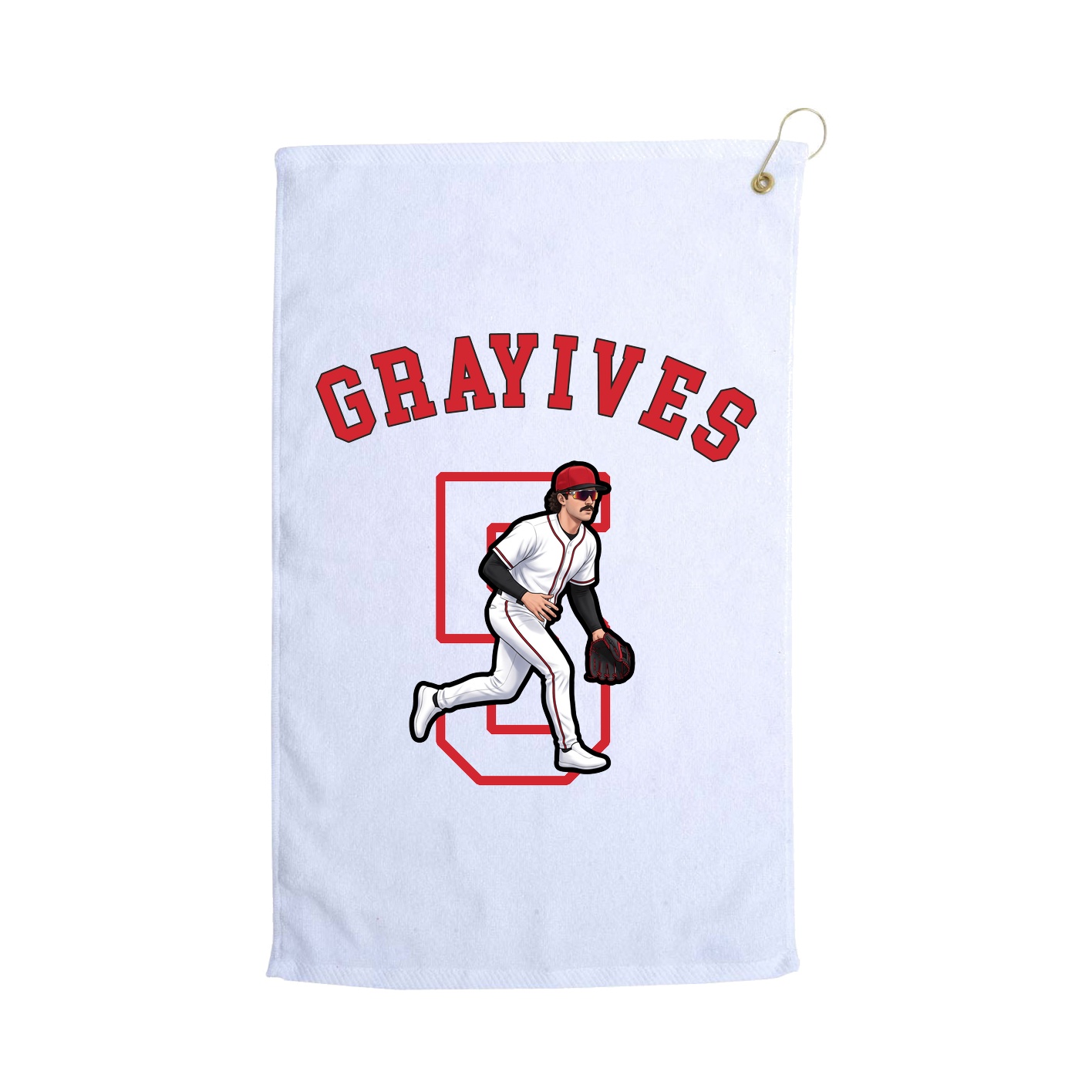 Golf Towel — Shirsey Arch in White