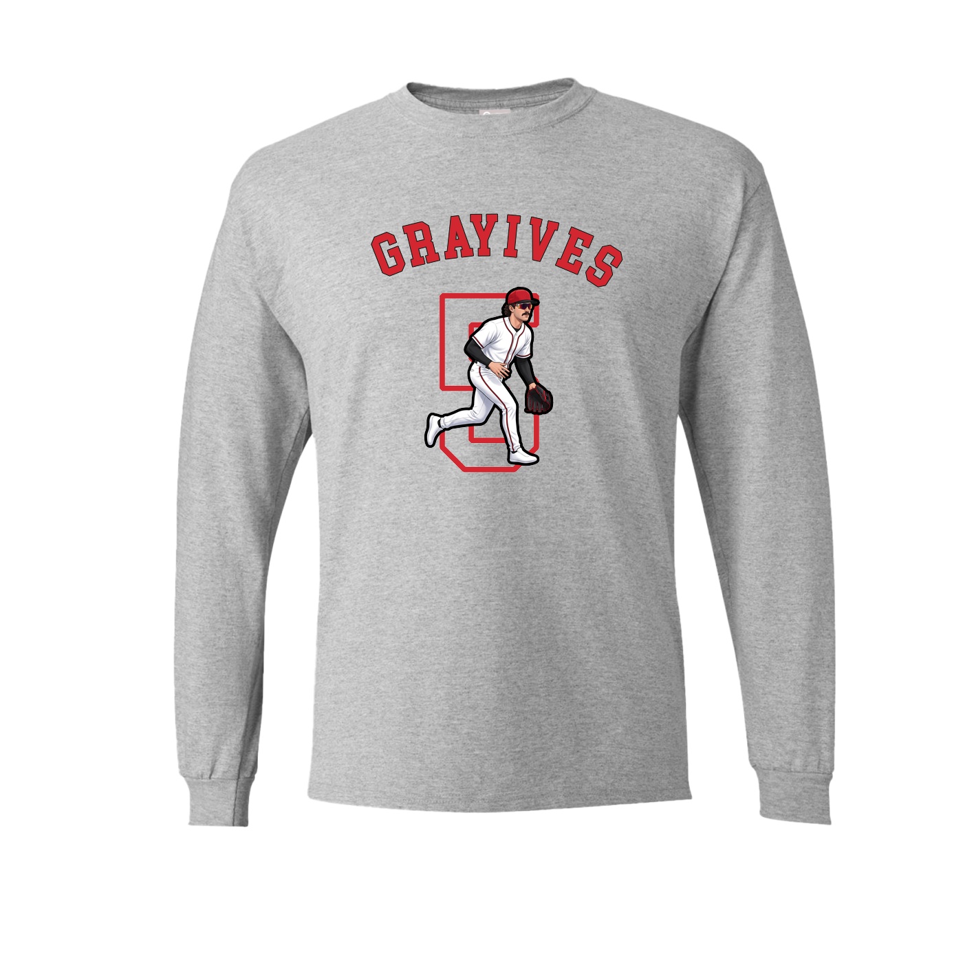 Long Sleeve Tee — Shirsey Arch in Grey