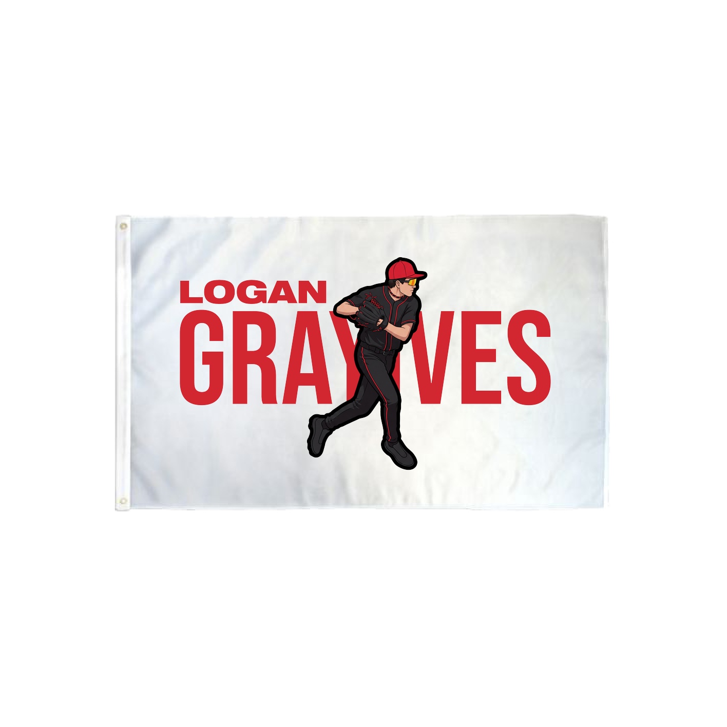 3x5 Flag — Player Name in Classic