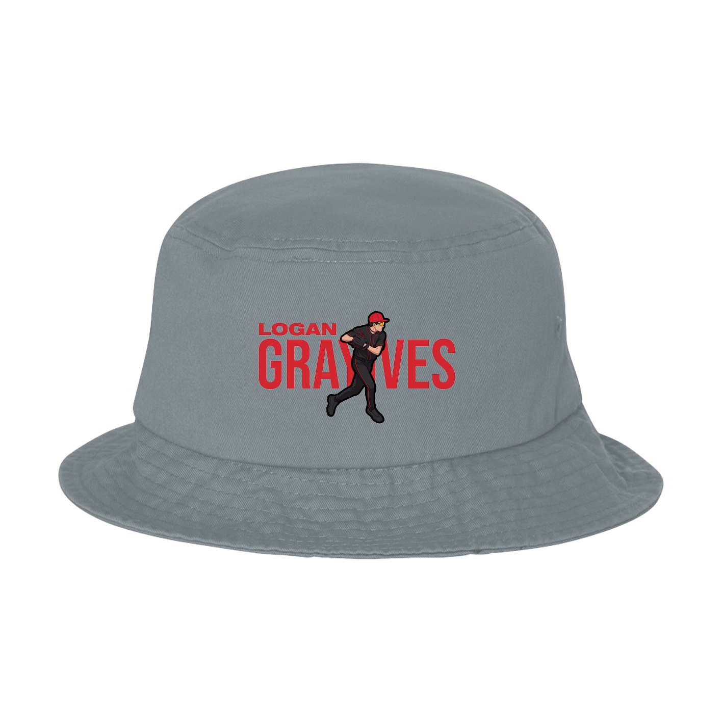 Bucket Cap — Player Name in Grey