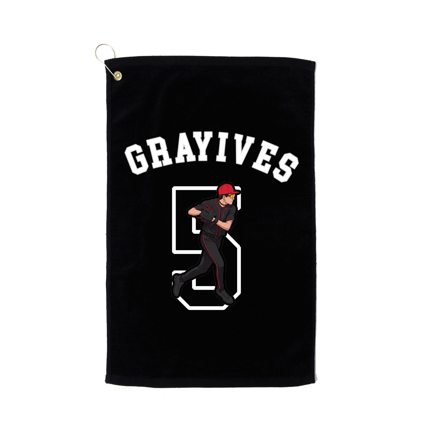 Golf Towel — Shirsey Arch in Black