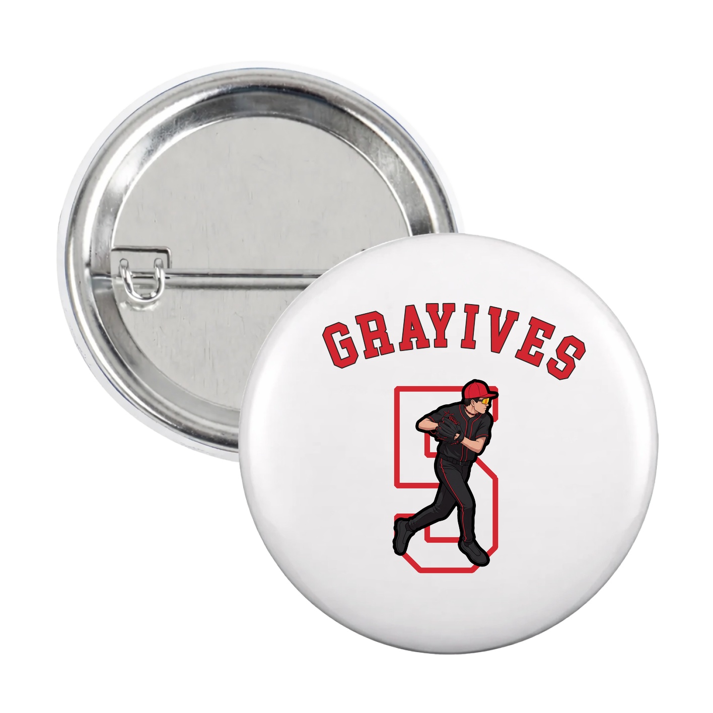 Game Day Button — Shirsey Arch in White