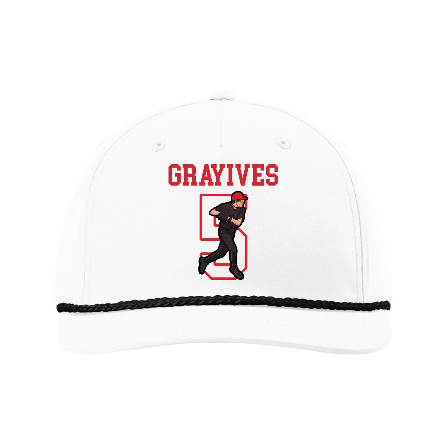 Five-Panel Classic Rope Cap — Shirsey in White