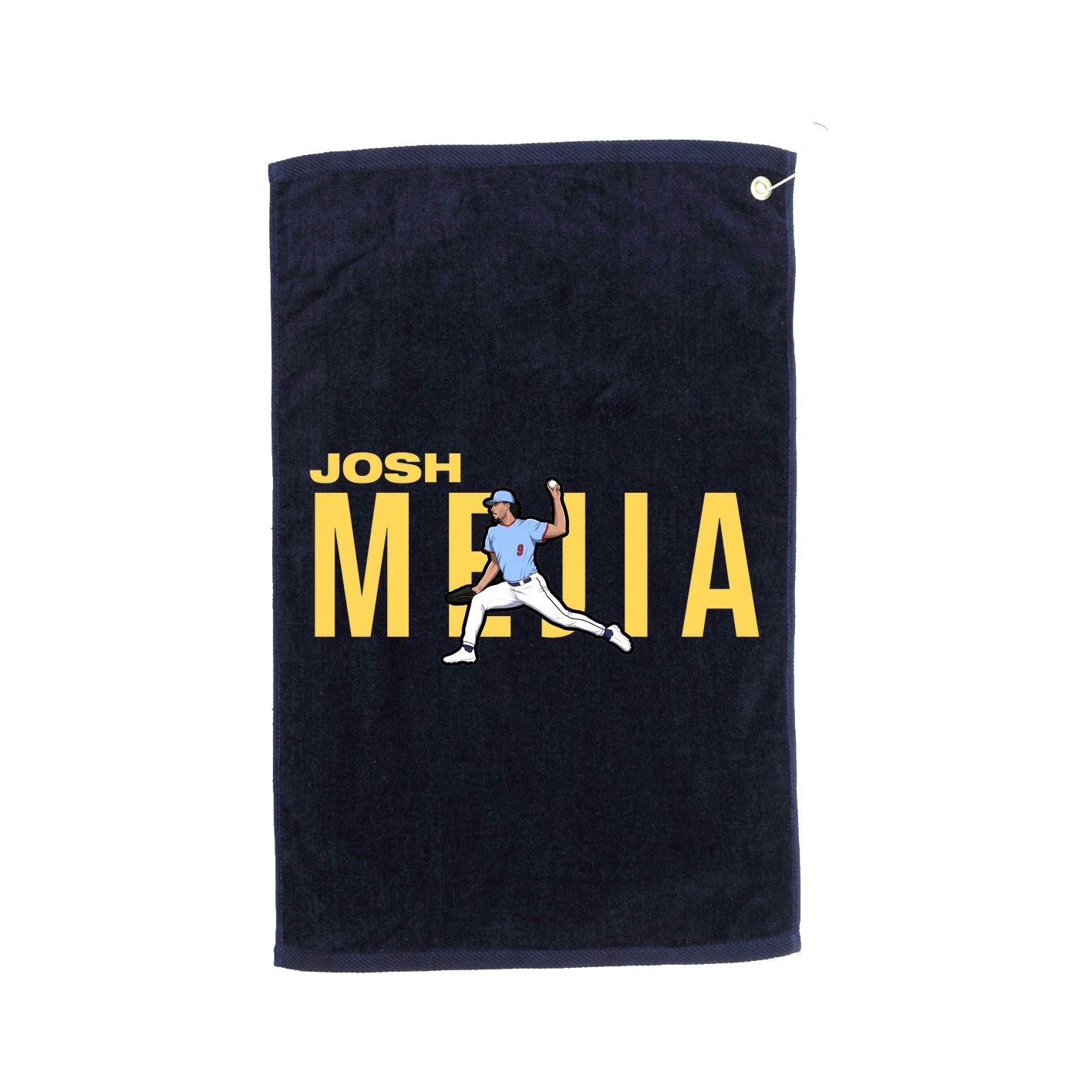 Golf Towel — Player Name in Navy