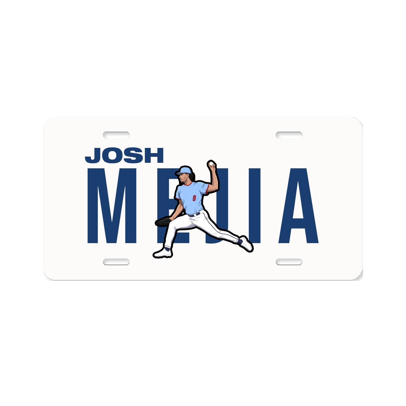 License Plate — Player Name in Classic