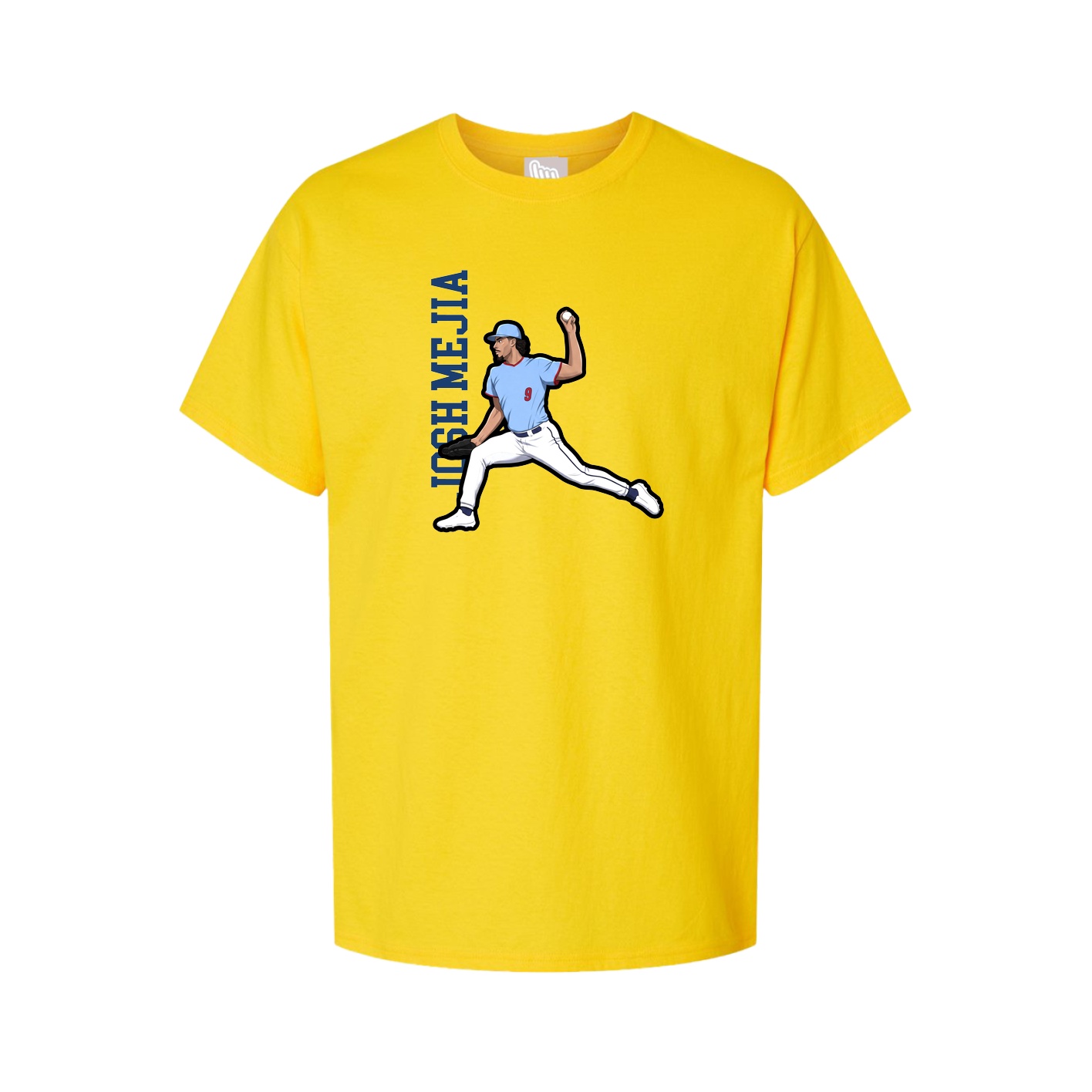 Youth Tee — Name Vertical in Gold