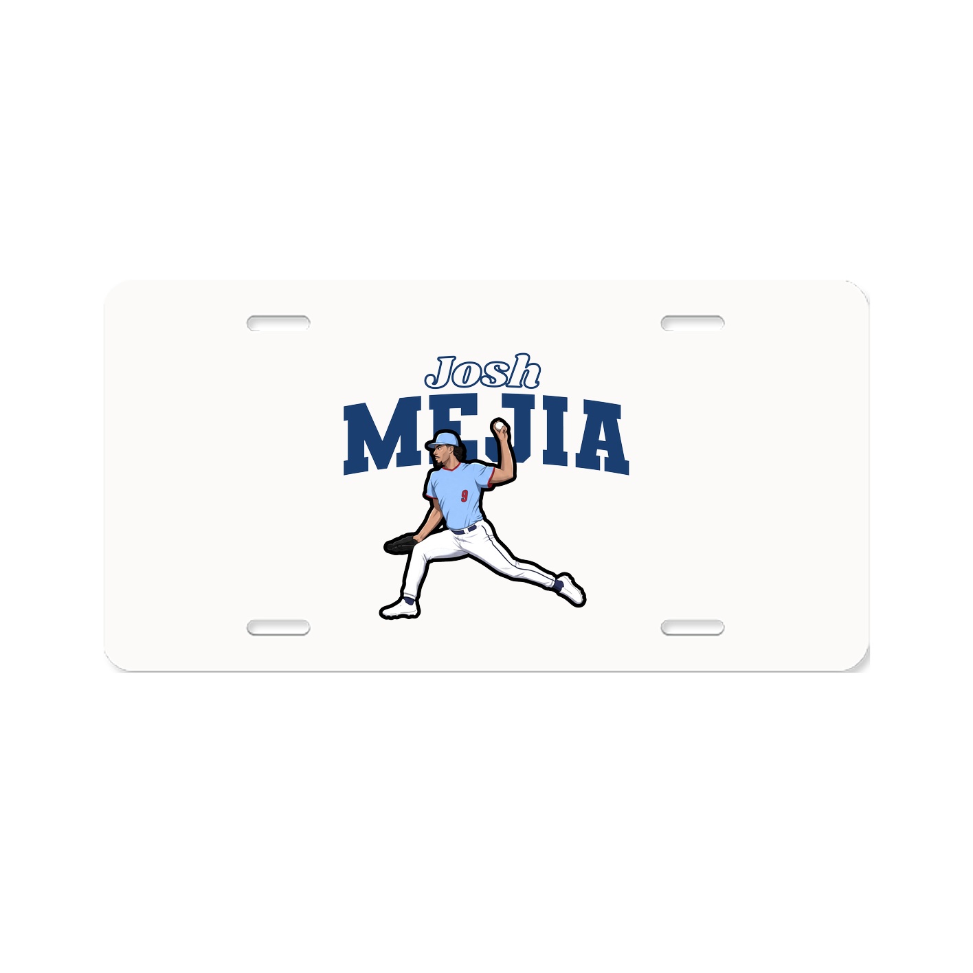 License Plate — Name Arch in Classic