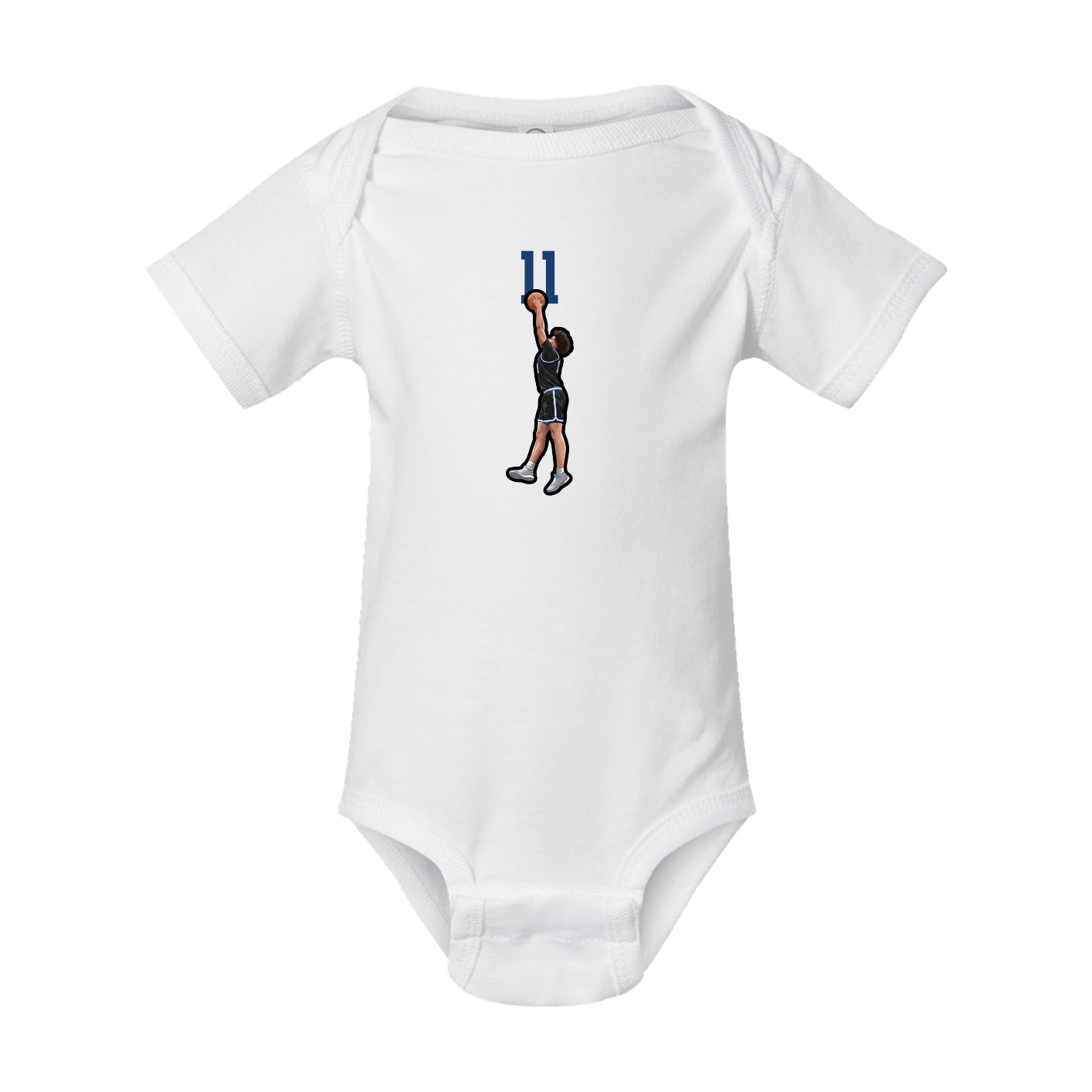 Baby Onesie — Number Top in White