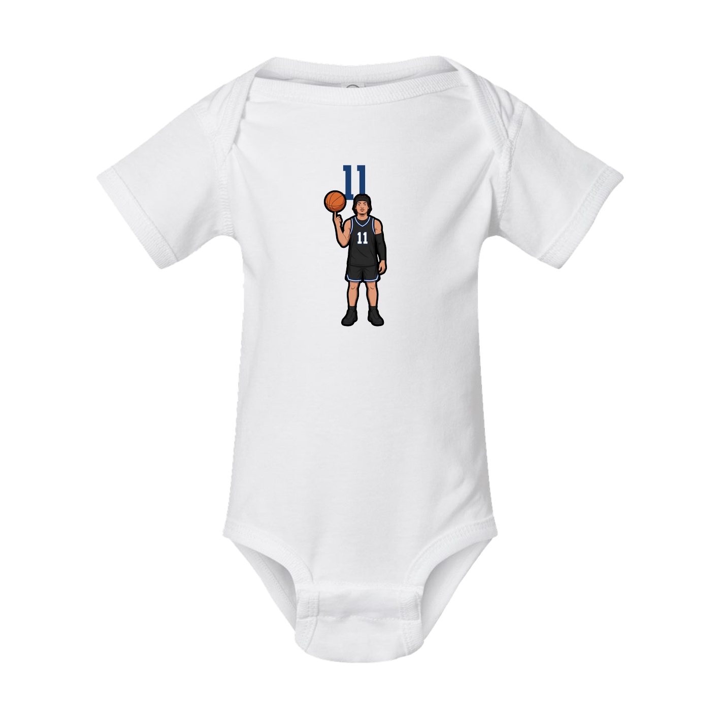Baby Onesie — Number Top in White