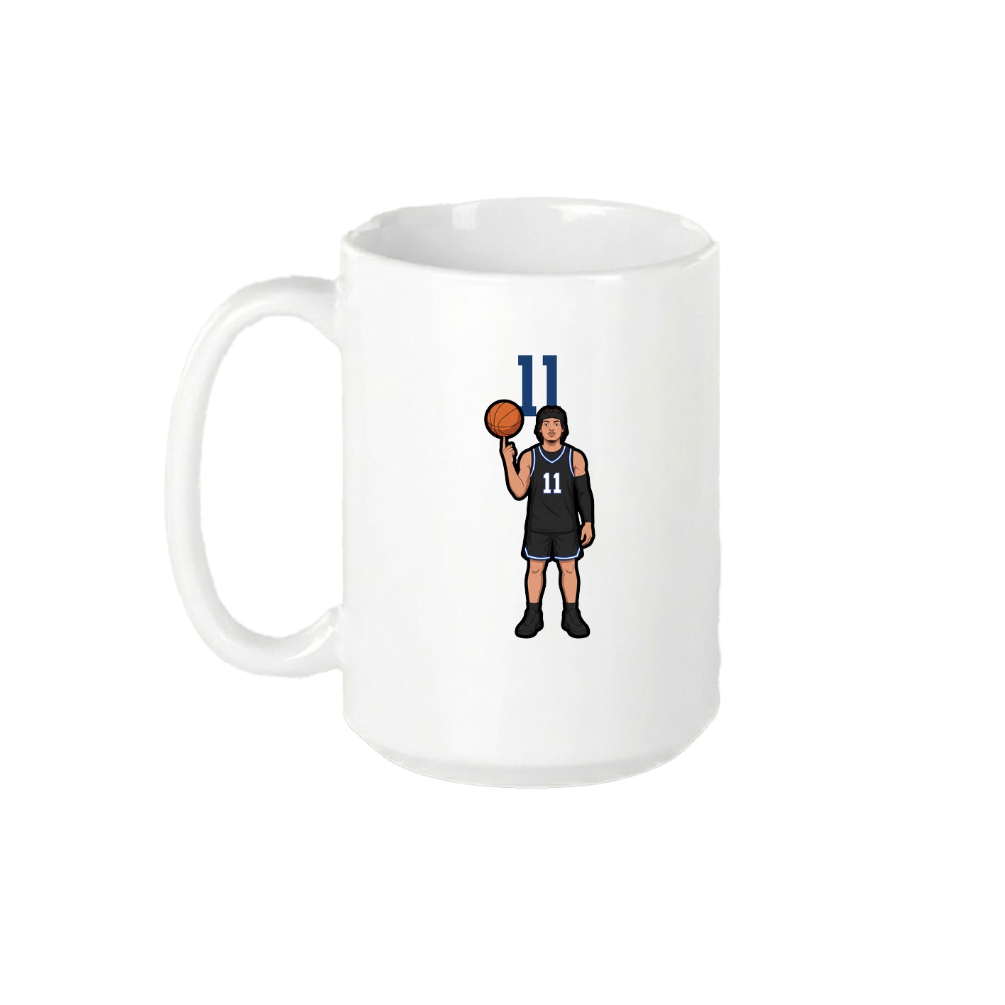 15oz Coffee Mug — Number Top in White