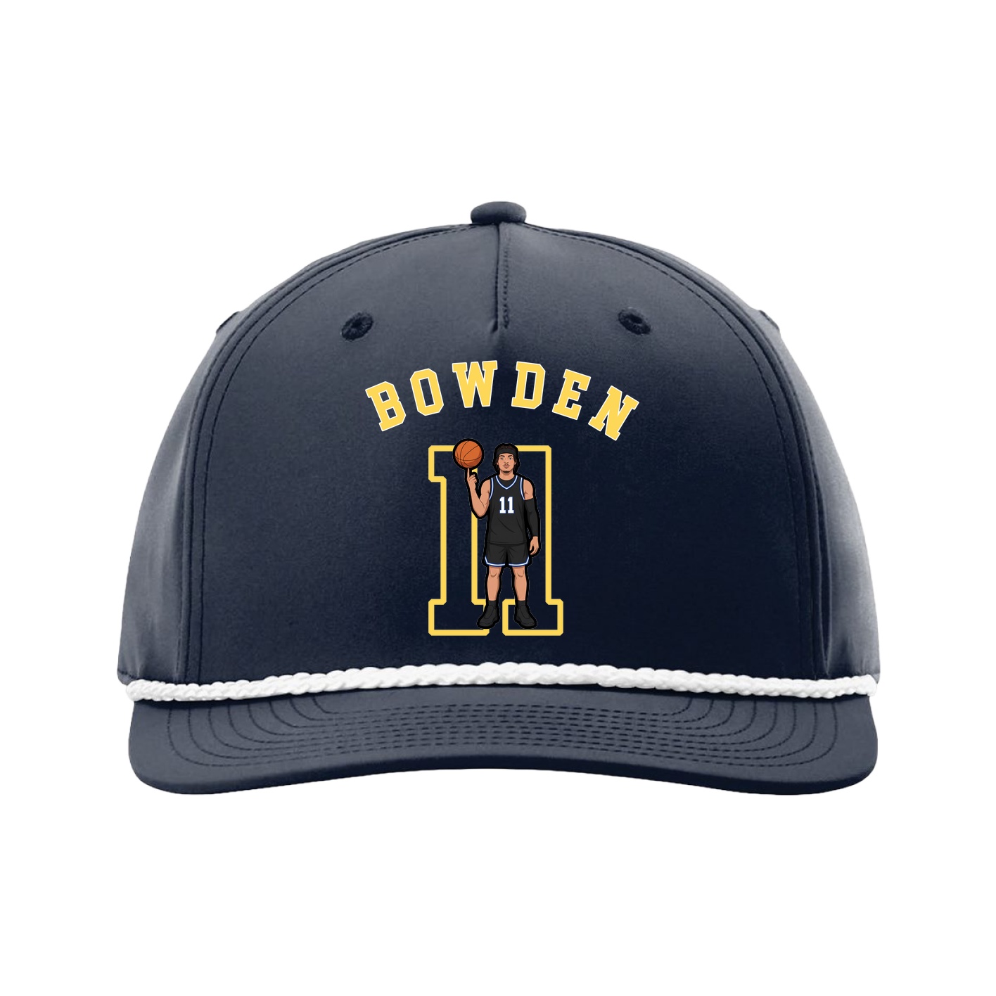 Five-Panel Classic Rope Cap — Shirsey Arch in Navy