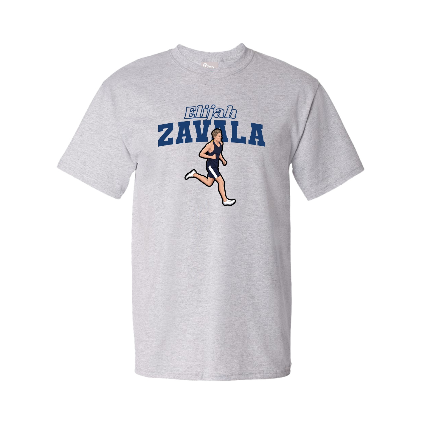 Youth Tee — Name Arch in Grey