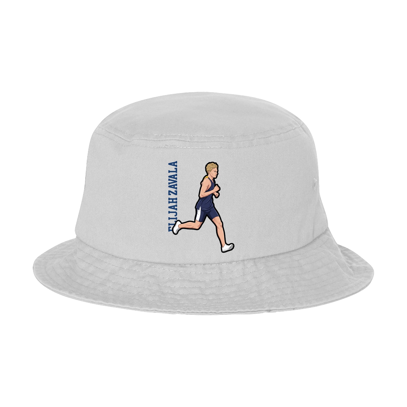 Bucket Cap — Name Vertical in White