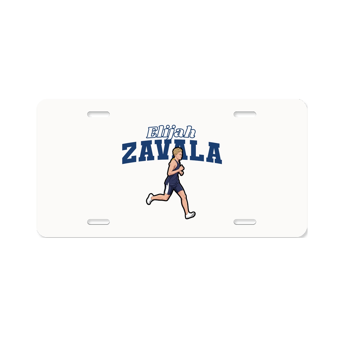 License Plate — Name Arch in Classic