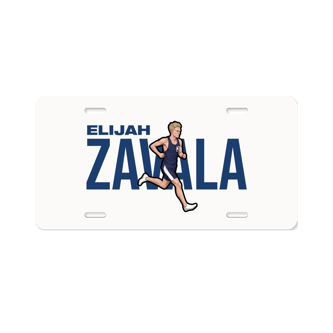 License Plate — Player Name in Classic