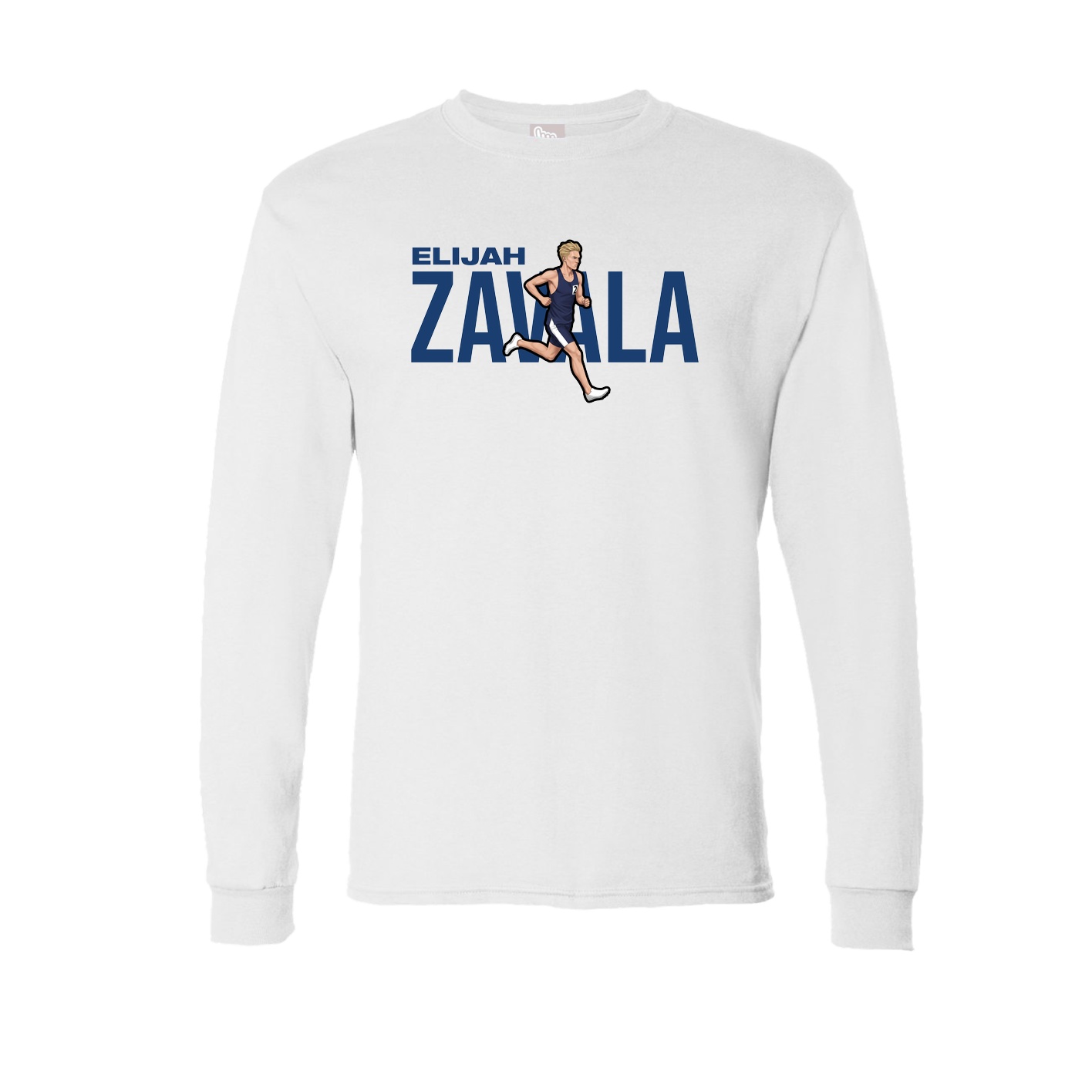 Long Sleeve Tee — Player Name in White