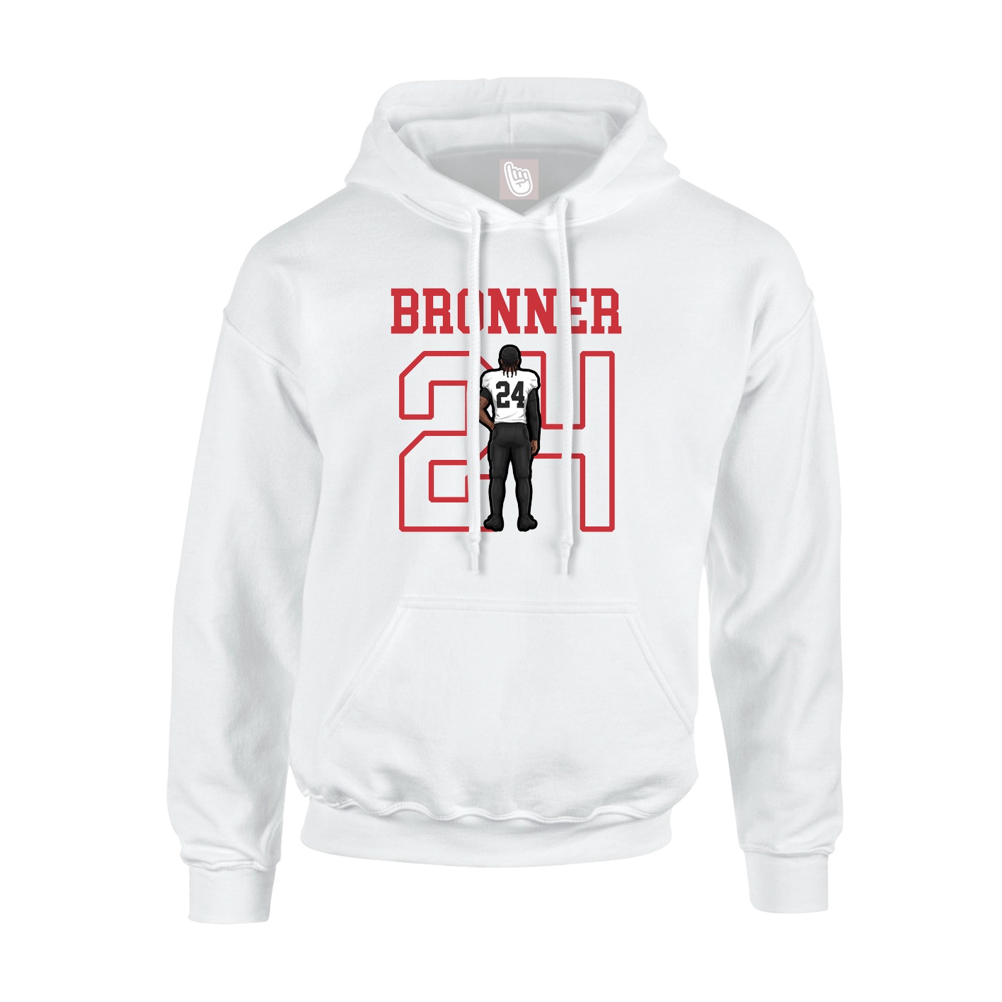 Hoodie — Shirsey in White